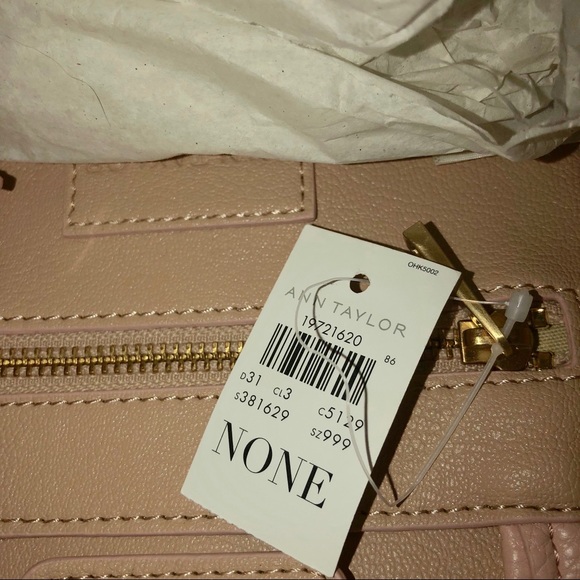 Ann Taylor Mini Signature Tote Blush Pink NWT - Picture 6 of 6